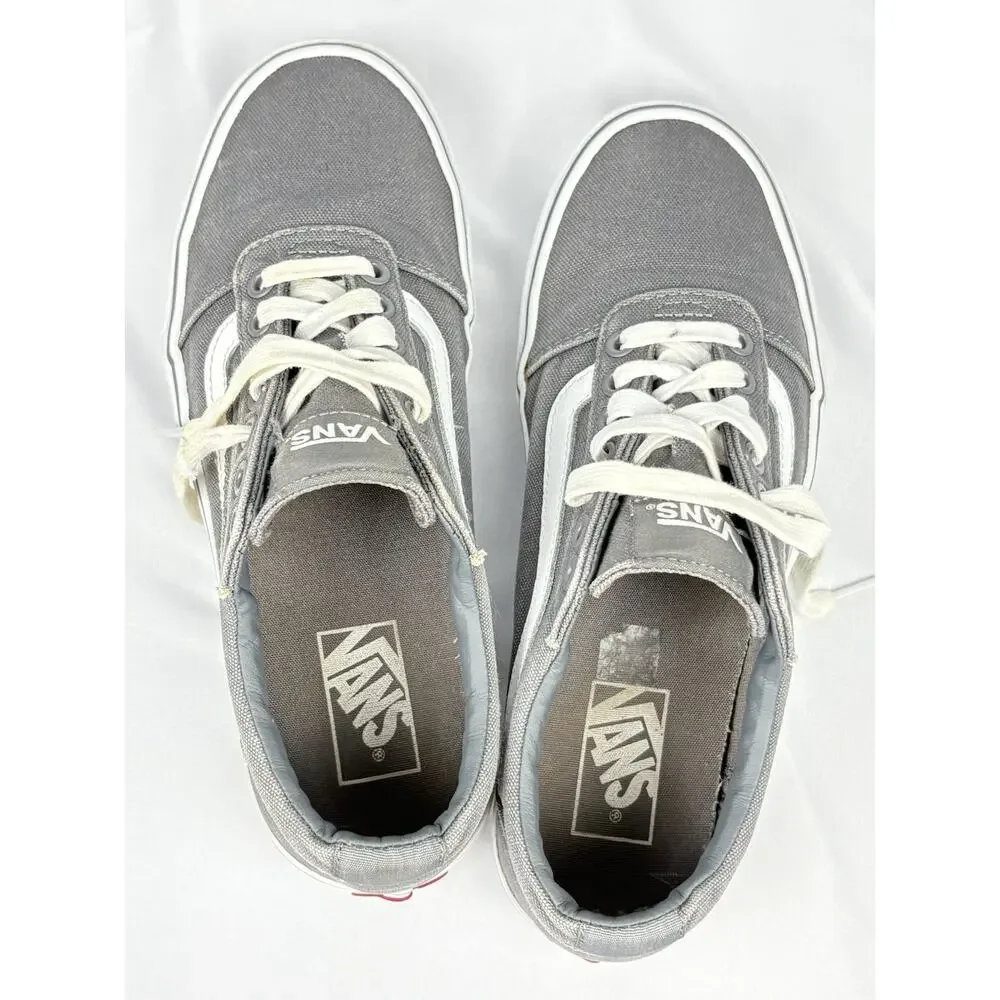 Vans Old Skool Off The Wall Sneakers Mens Sz US 8 Gray Canvas Skate Shoes 500714